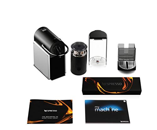 Nespresso Pixie Espresso Machine by De'Longhi, 1100ml, Aluminum,Silver