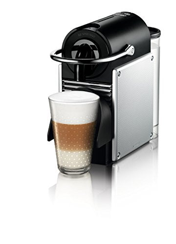 Nespresso Pixie Espresso Machine by De'Longhi, 1100ml, Aluminum,Silver