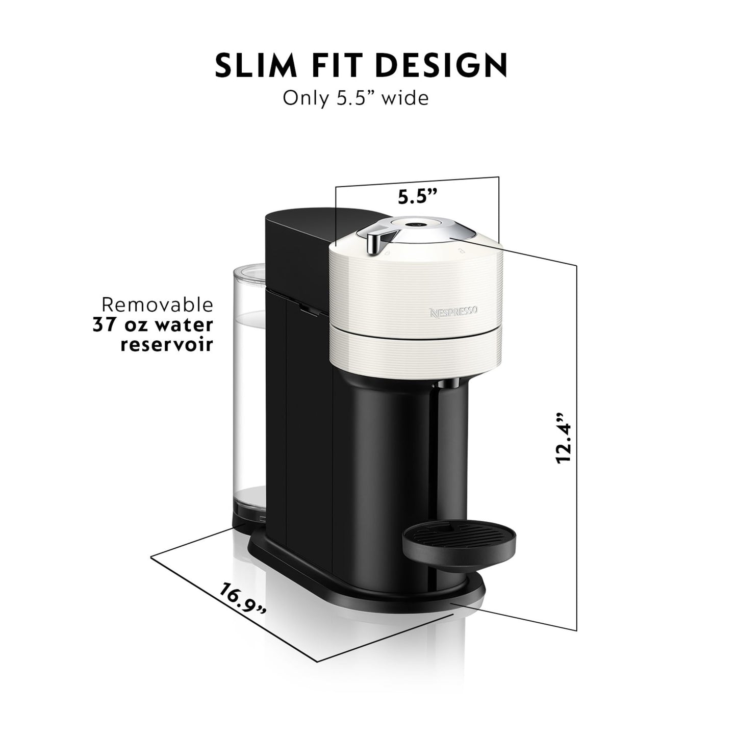 Nespresso Vertuo Next Coffee and Espresso Maker by De'Longhi