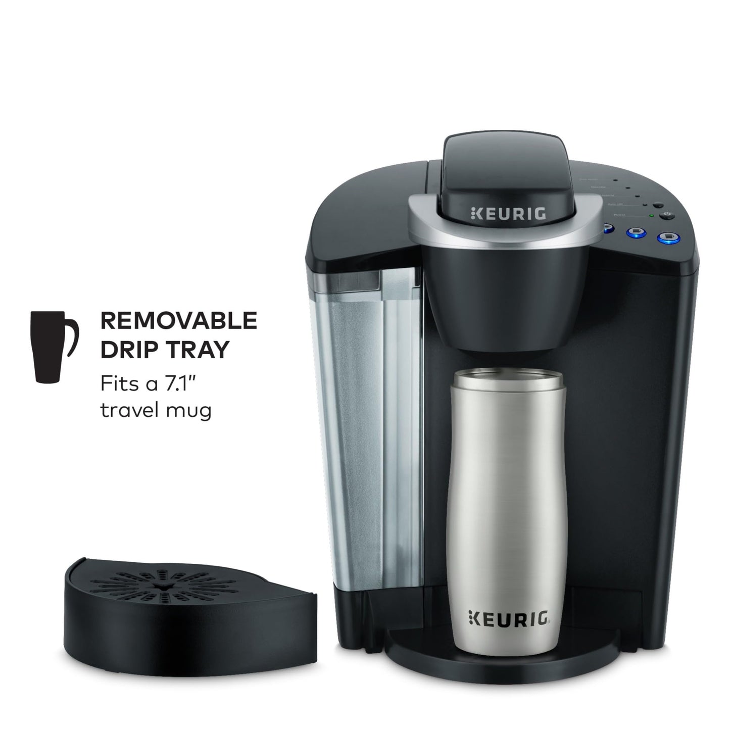 Keurig K-Classic Single Serve K-Cup Pod Coffee Maker, with 3 Brew Sizes