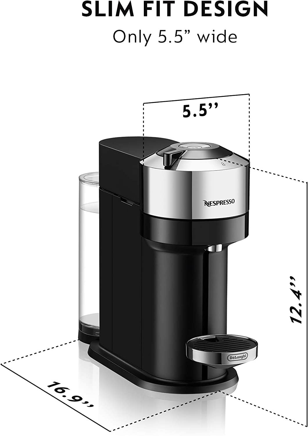 Nespresso Vertuo Next Coffee and Espresso Maker by De'Longhi