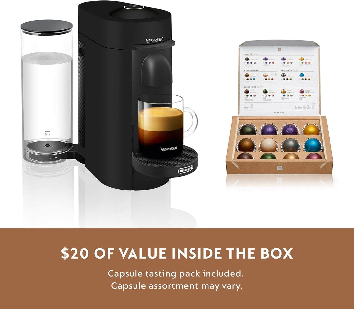 Nespresso Vertuo Plus Deluxe Coffee and Espresso Maker by De'Longhi
