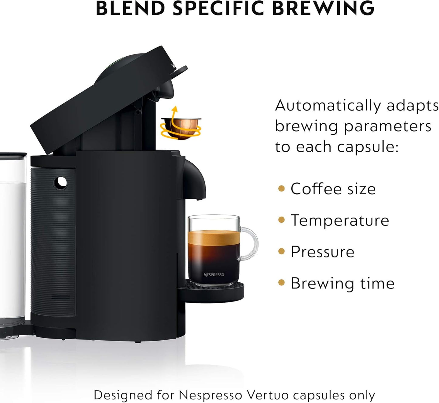 Nespresso Vertuo Plus Deluxe Coffee and Espresso Maker by De'Longhi