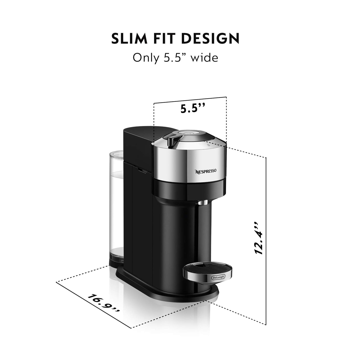 Nespresso Vertuo Next Coffee and Espresso Maker by De'Longhi