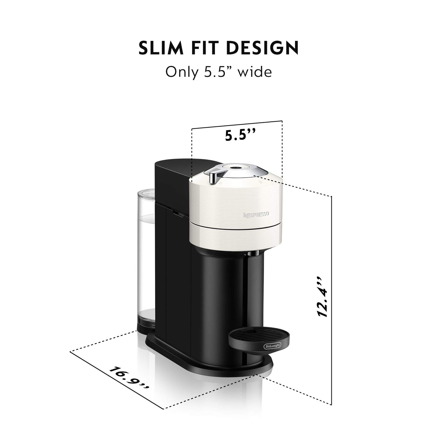 Nespresso Vertuo Next Coffee and Espresso Maker by De'Longhi