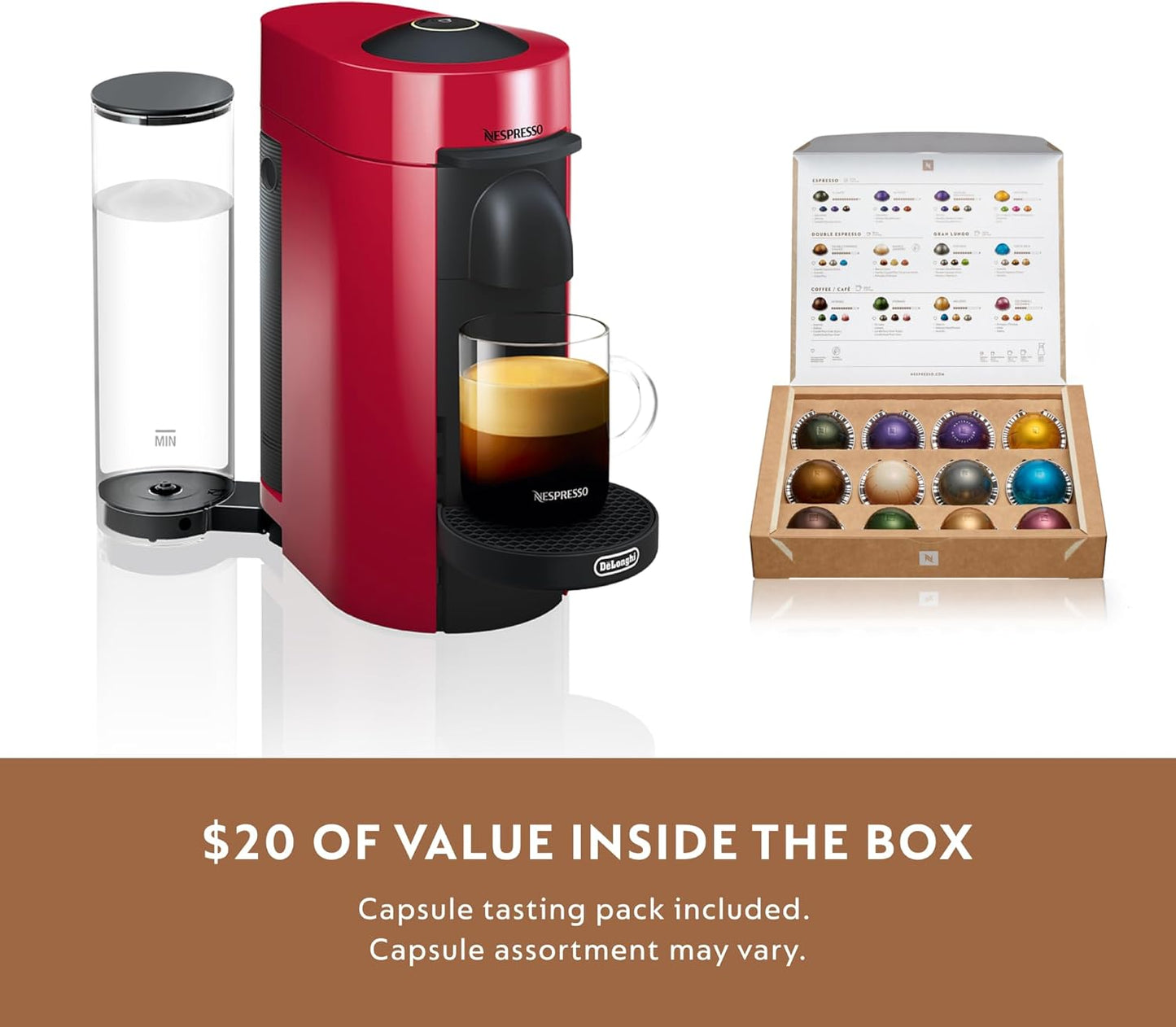Nespresso Vertuo Plus Deluxe Coffee and Espresso Maker by De'Longhi