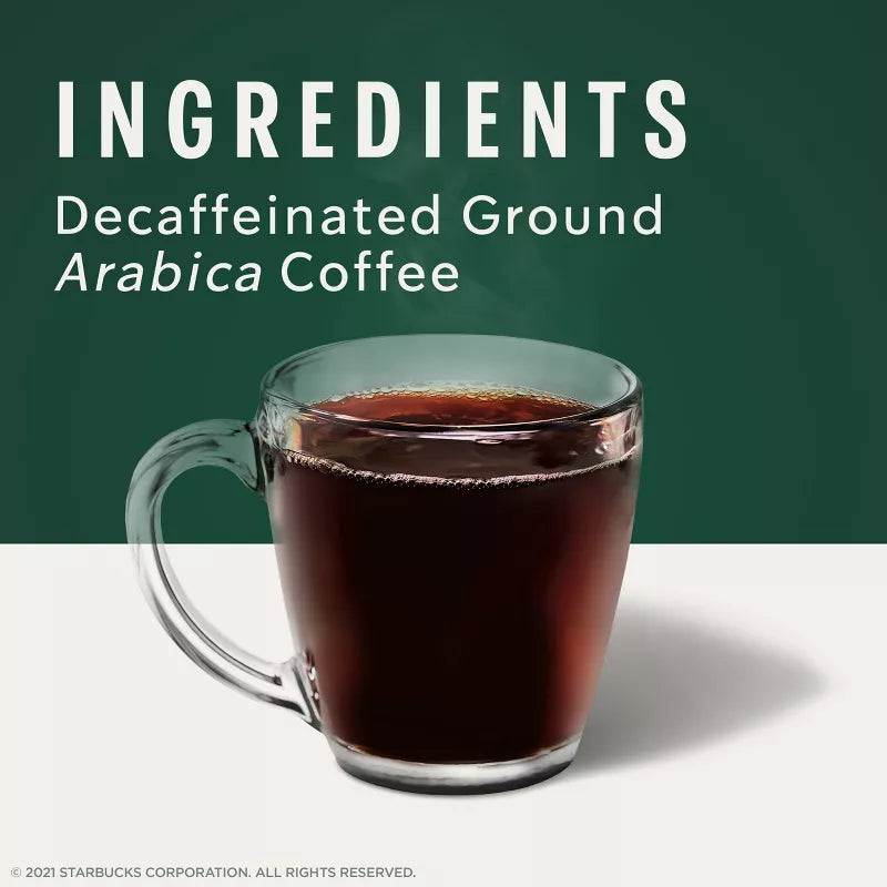 Starbucks Decaf House Blend Medium Roast Keurig K-Cup Coffee Pods, 22ct