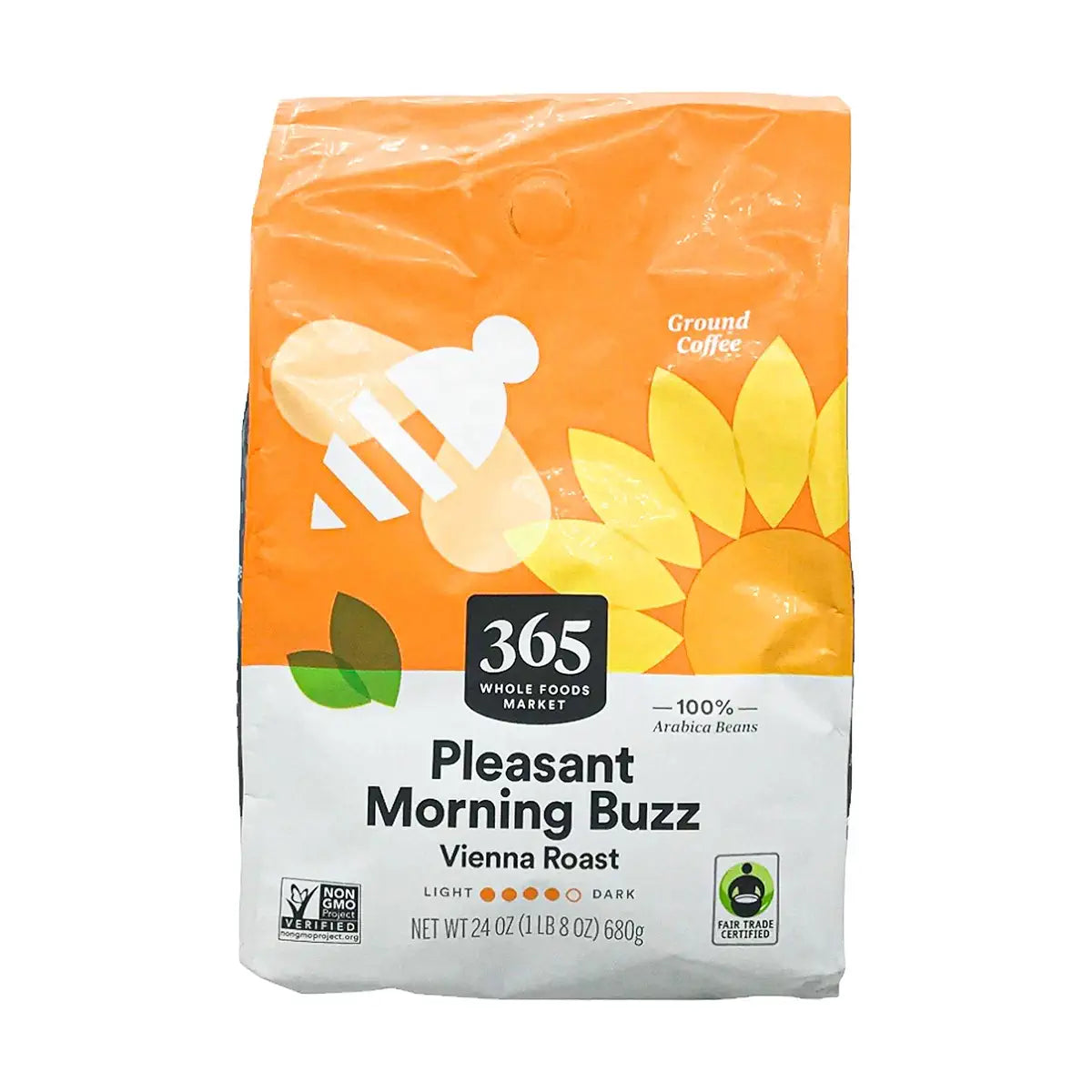 365 by Whole Foods Market Pleasant Morning Buzz Vienna Roast Ground Coffee, 24 oz.