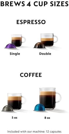 Nespresso Vertuo Plus Deluxe Coffee and Espresso Maker by De'Longhi