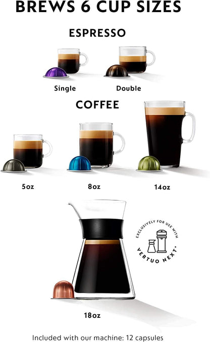 Nespresso Vertuo Next Coffee and Espresso Maker by De'Longhi