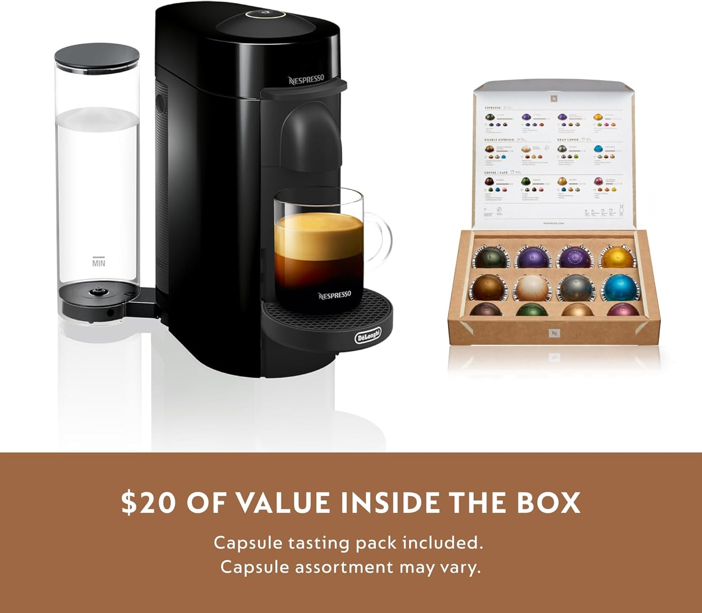 Nespresso Vertuo Plus Deluxe Coffee and Espresso Maker by De'Longhi
