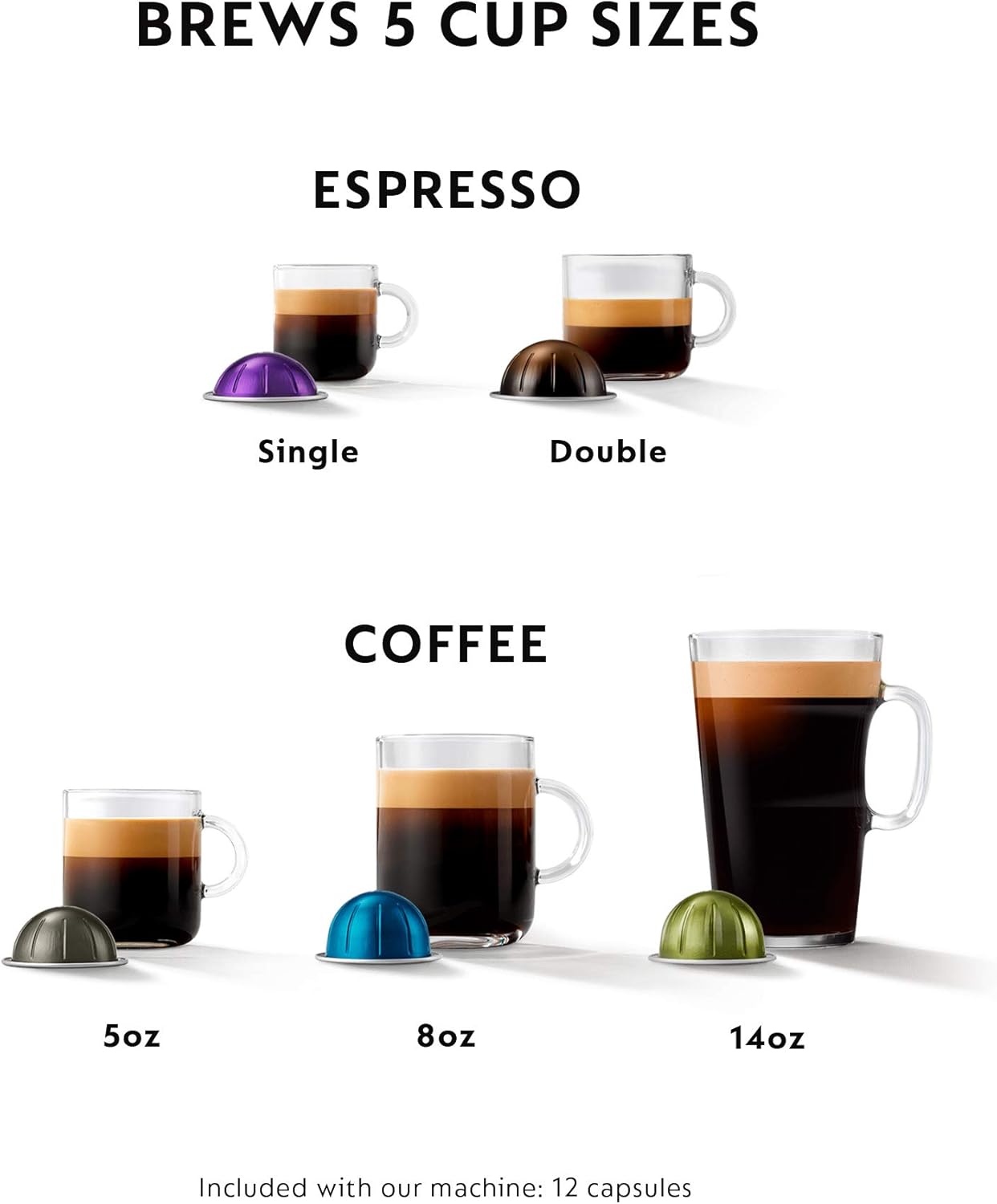 Nespresso Vertuo Plus Deluxe Coffee and Espresso Maker by De'Longhi