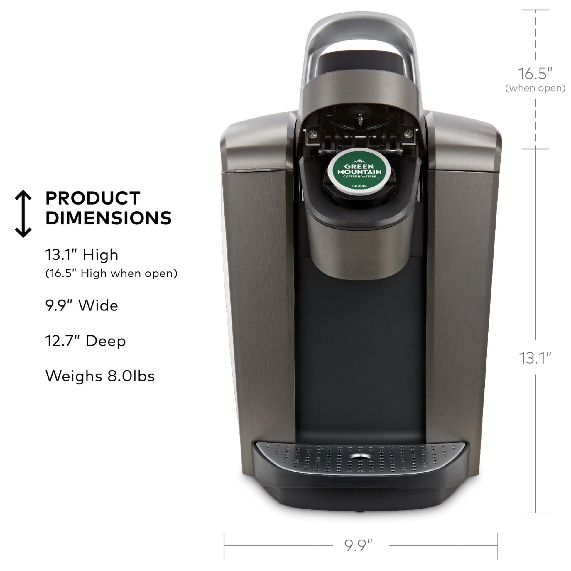 Keurig K-Elite Single Serve K-Cup Pod Coffee Maker, Programmable, Iced Coffee Capability, 8 to 12oz Brew Size