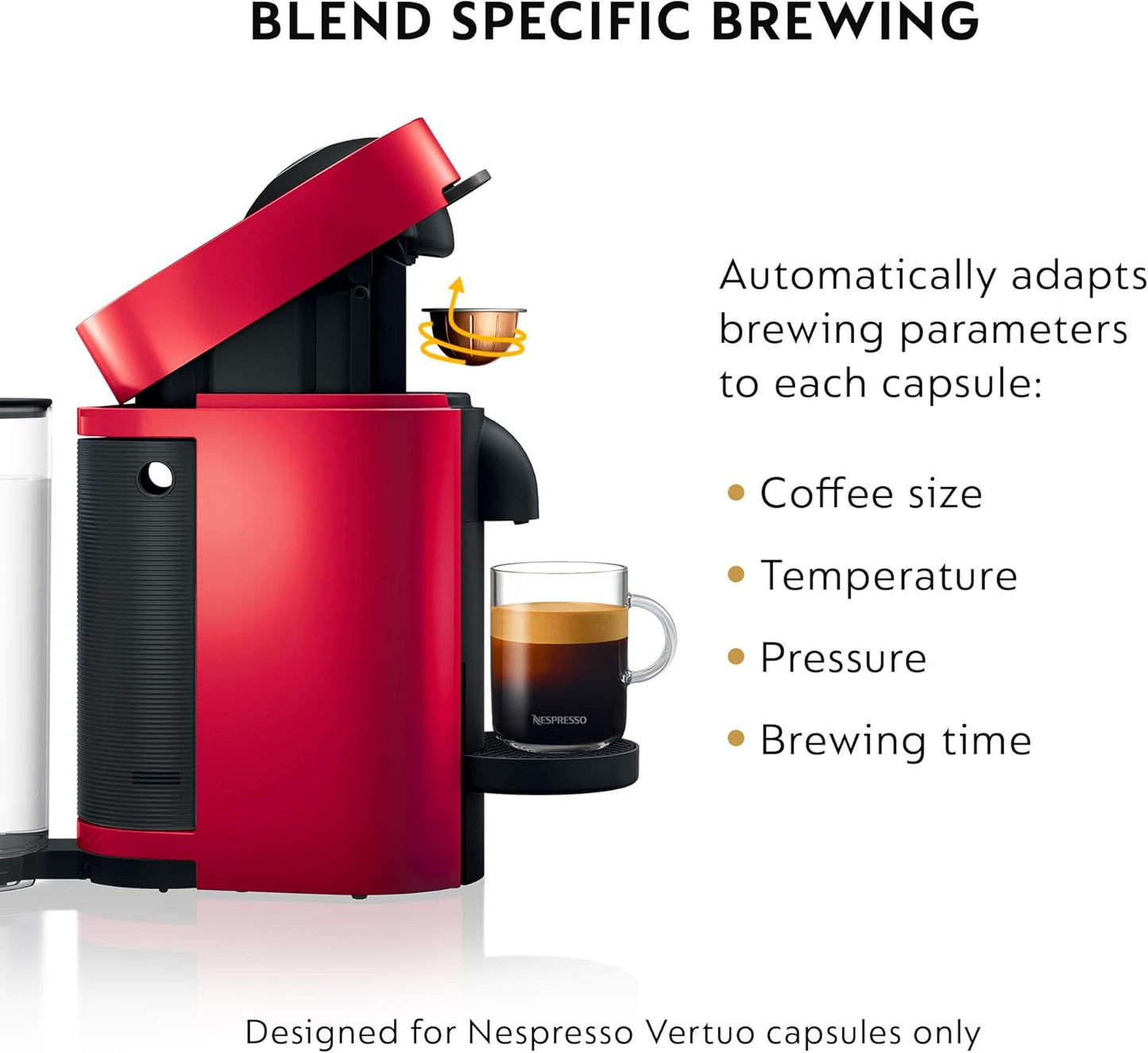 Nespresso Vertuo Plus Deluxe Coffee and Espresso Maker by De'Longhi