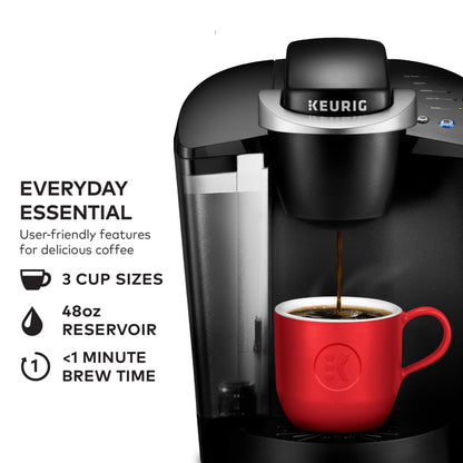 Keurig K-Classic Single Serve K-Cup Pod Coffee Maker, with 3 Brew Sizes