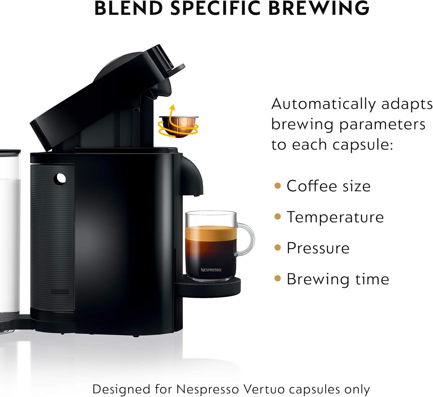 Nespresso Vertuo Plus Deluxe Coffee and Espresso Maker by De'Longhi