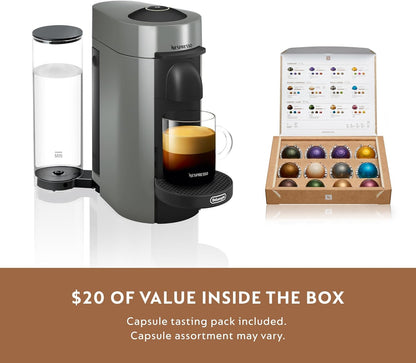 Nespresso Vertuo Plus Deluxe Coffee and Espresso Maker by De'Longhi