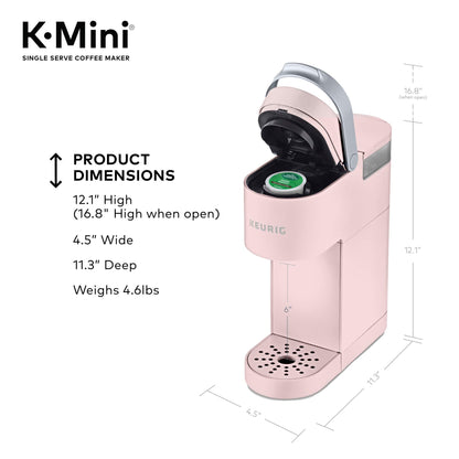 Keurig K-Mini Single Serve K-Cup Pod Coffee Maker, 6 to 12oz Brew size