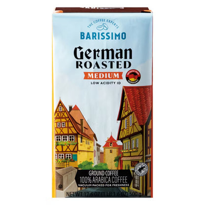 Barissimo German Roasted Medium Ground Coffee, Low Acidity, 17.6 oz.