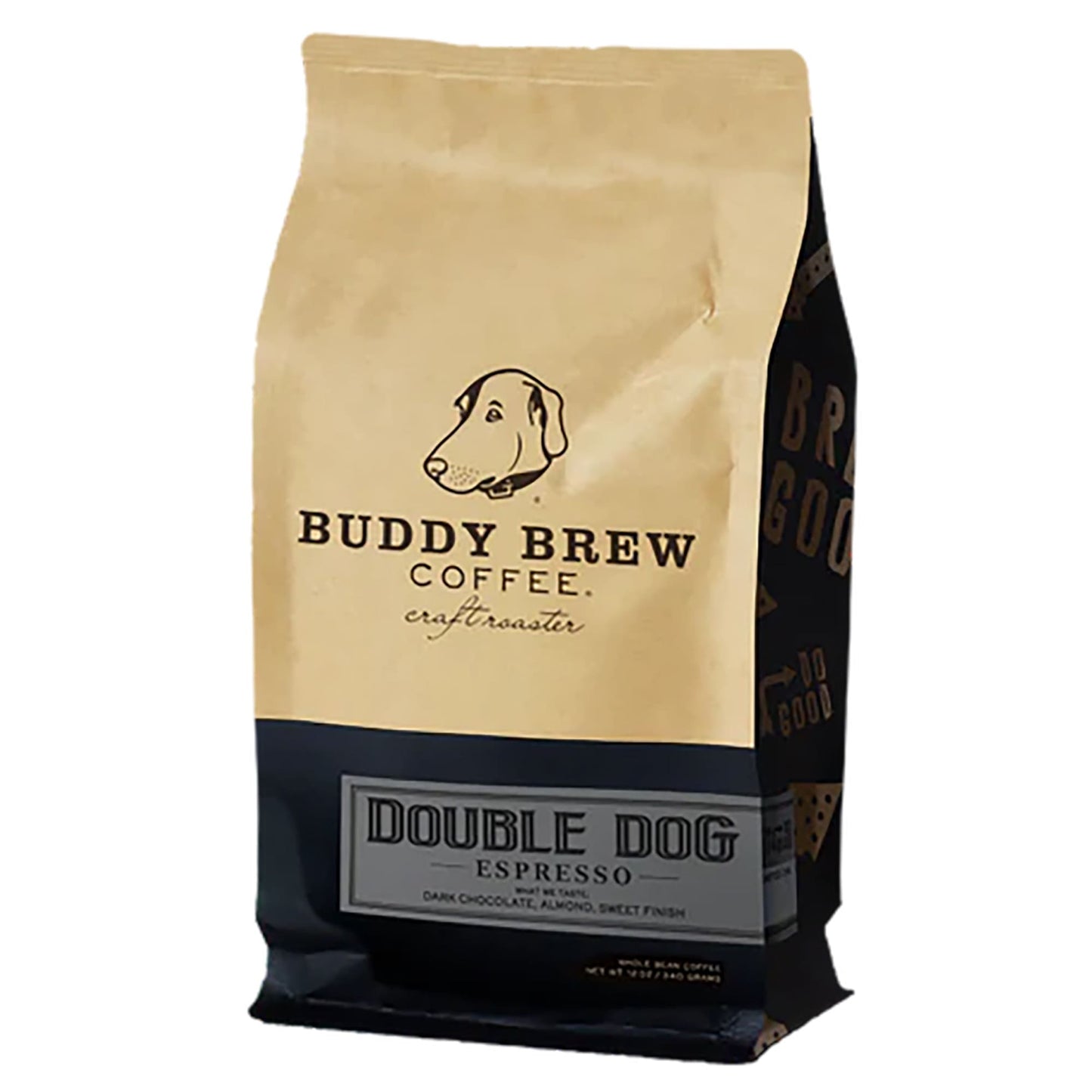 Buddy Brew Coffee Double Dog Espresso Whole Bean, 12 oz.