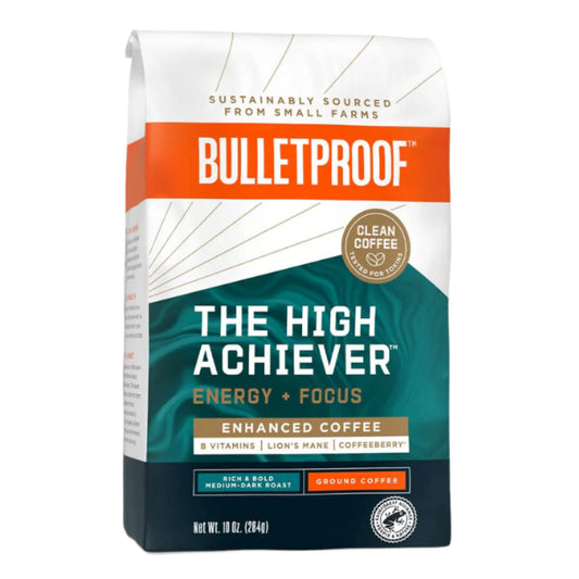 Bulletproof The High Achiever Ground Coffee, Energy and Focus, 10 oz.