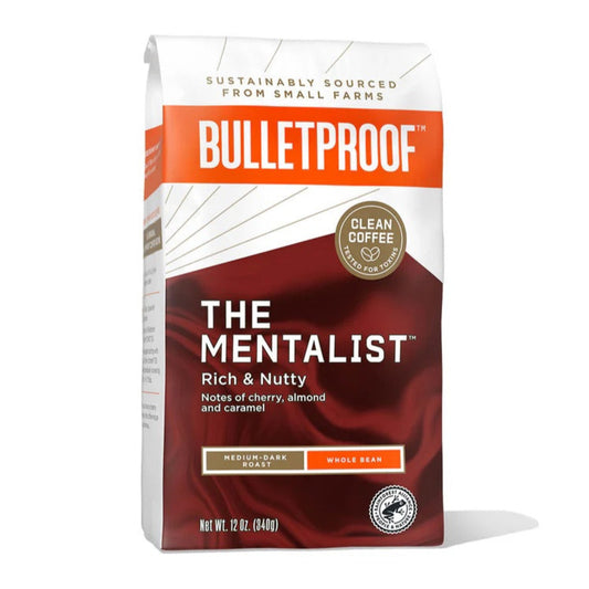 Bulletproof The Mentalist Whole Bean Coffee, Rich and Nutty, 12 oz.