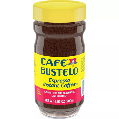 Café Bustelo Espresso Instant Coffee, Dark Roast, 7.05 oz.