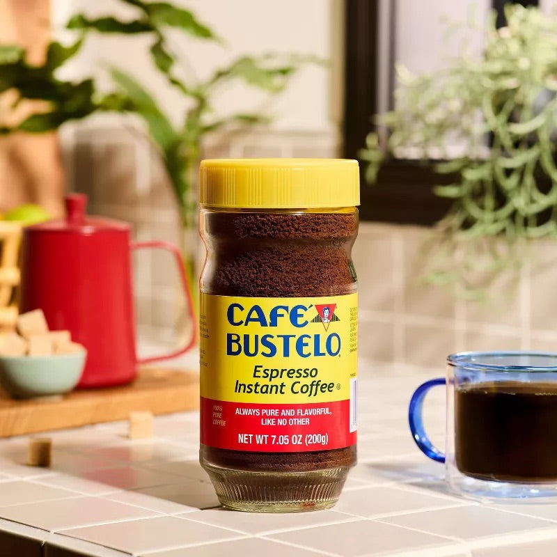 Café Bustelo Espresso Instant Coffee, Dark Roast, 7.05 oz.