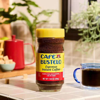 Café Bustelo Espresso Instant Coffee, Dark Roast, 7.05 oz.