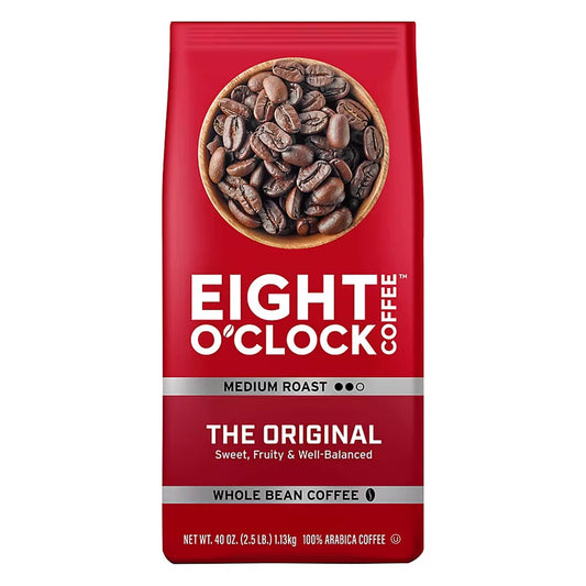 Eight O'Clock The Original, 100% Arabica Whole Bean Coffee, 40 oz.