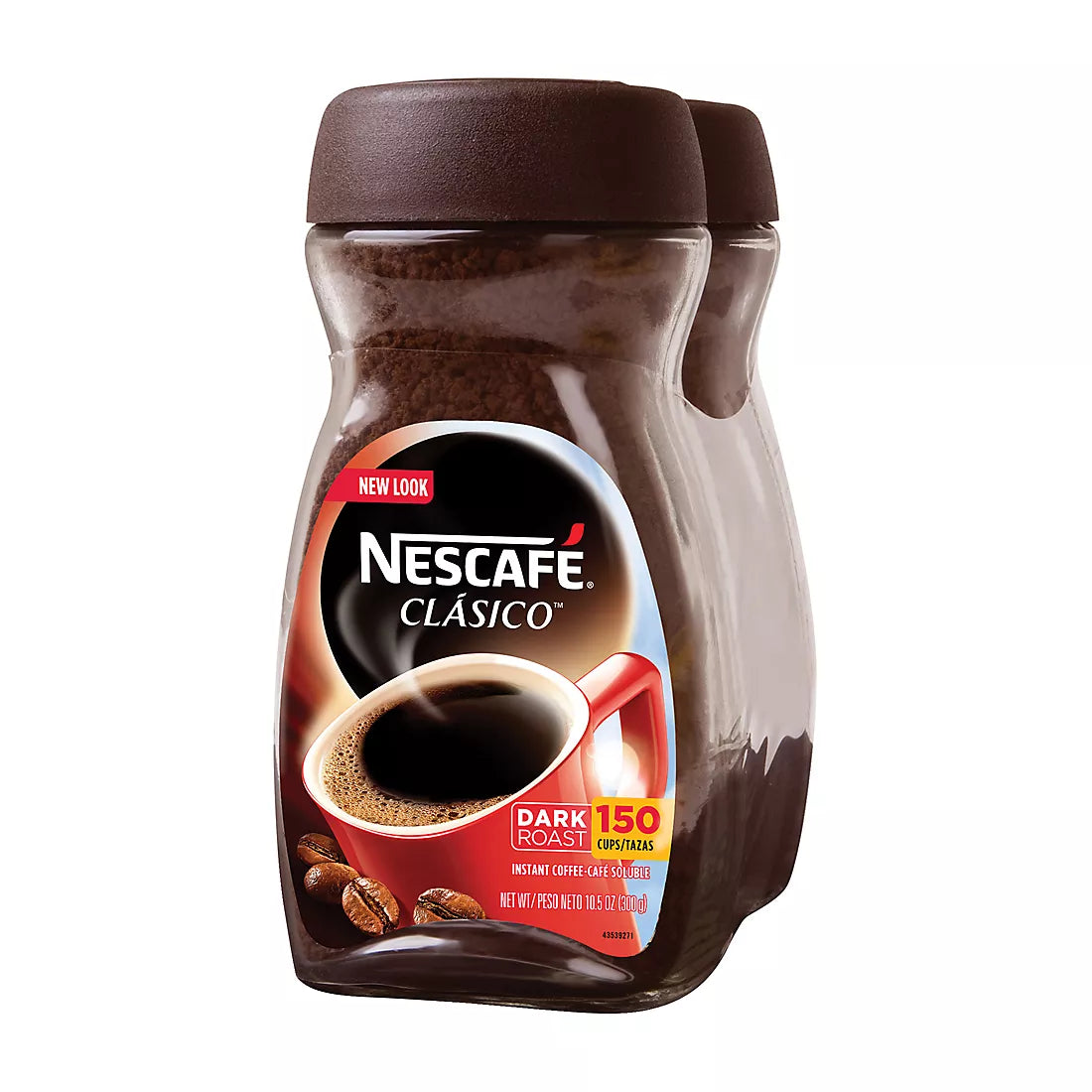 Nescafe Clasico Dark Roast Instant Coffee, 10.5 oz. 2 pk.