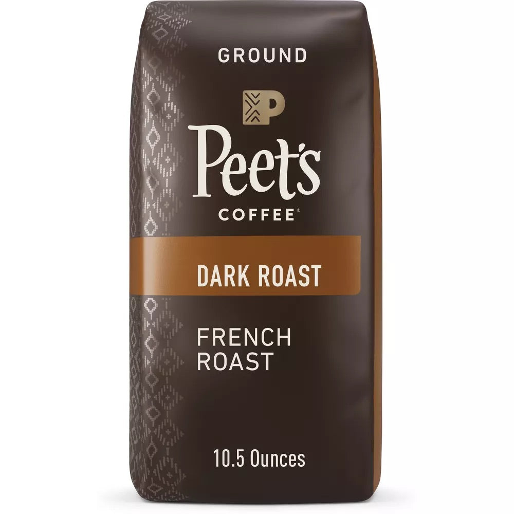 Peet's Coffee French Roast Ground Coffee, 10.5 oz.