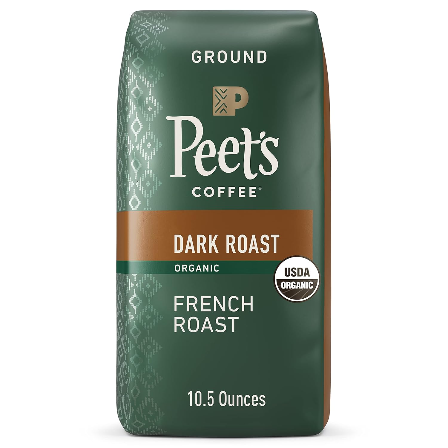 Peet's Coffee Organic French Roast Ground Coffee, 10.5 oz.