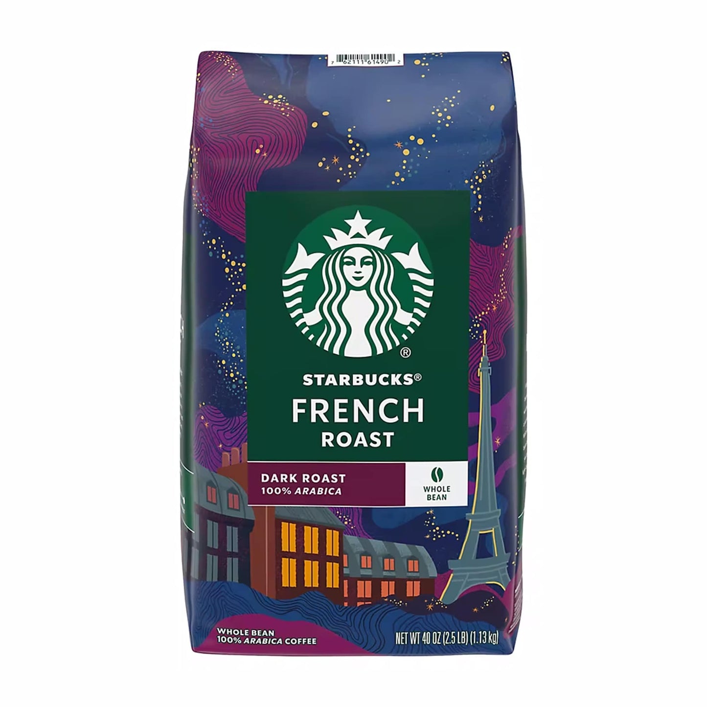 Starbucks French Roast Dark Roast Whole Bean Coffee, 40 oz.