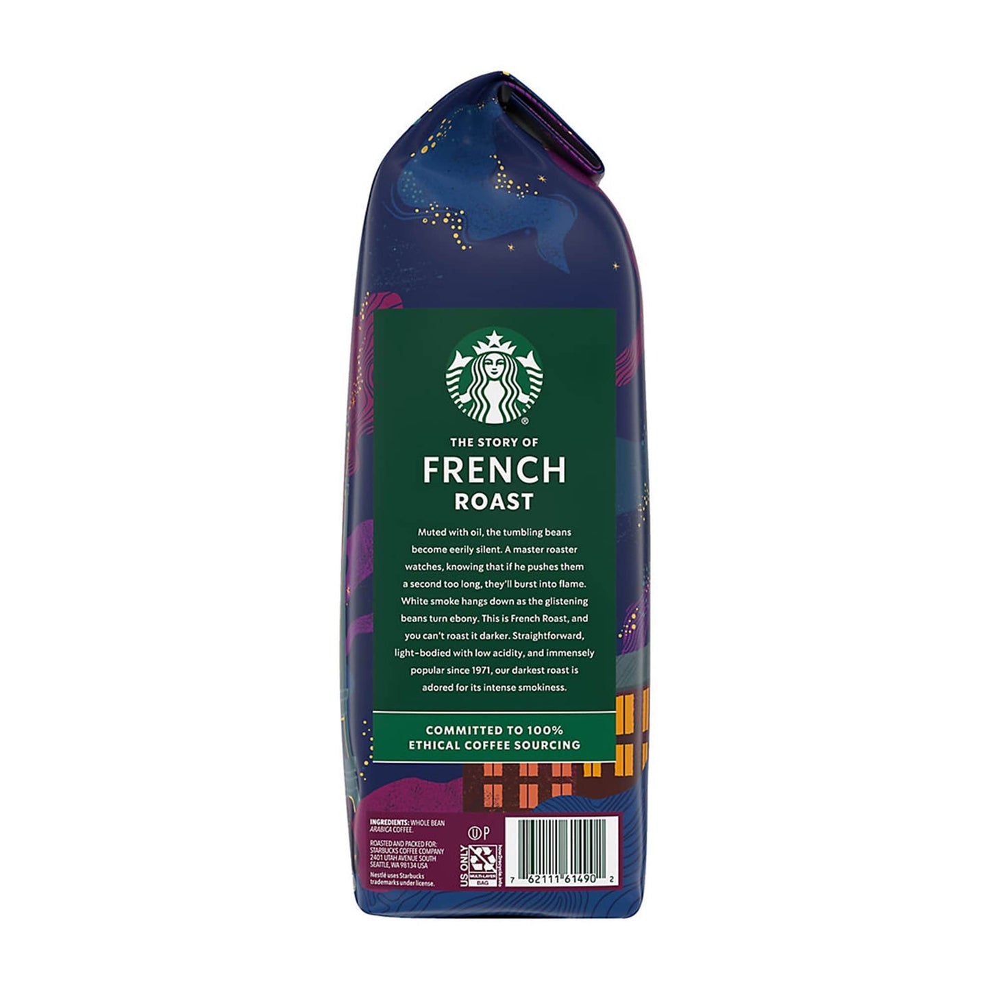 Starbucks French Roast Dark Roast Whole Bean Coffee, 40 oz.