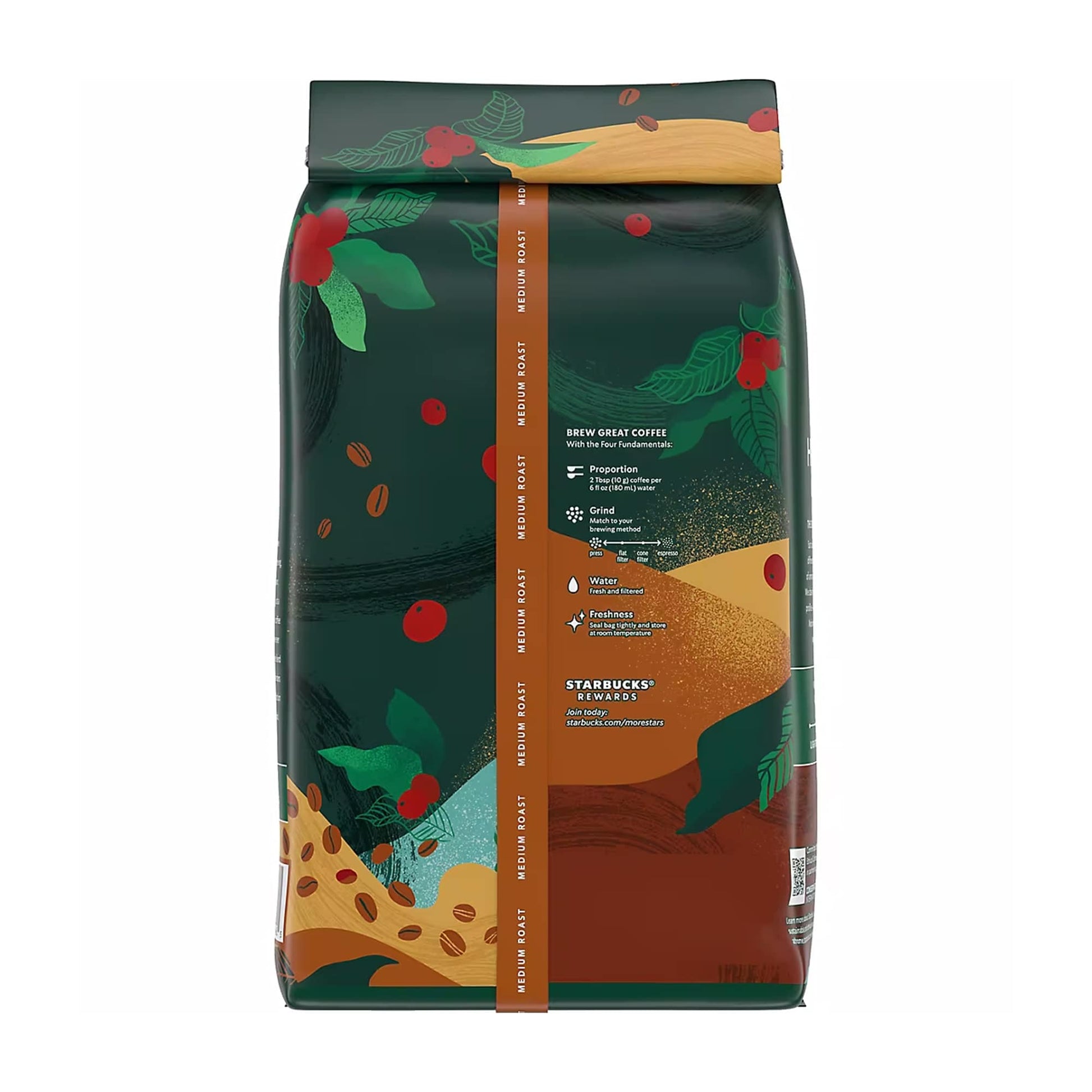 Starbucks House Blend Medium Roast Whole Bean Coffee, 40 oz. - Back