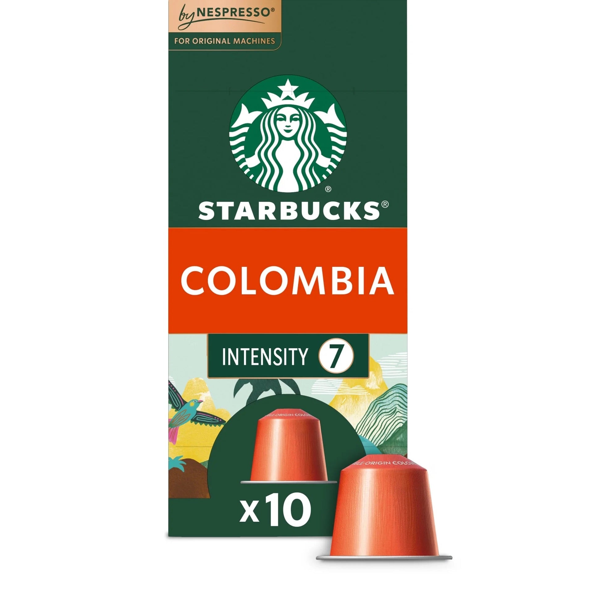 Starbucks by Nespresso Single-Origin Colombia Coffee Pods for Original Machines, Intensity 7, 8 ct.