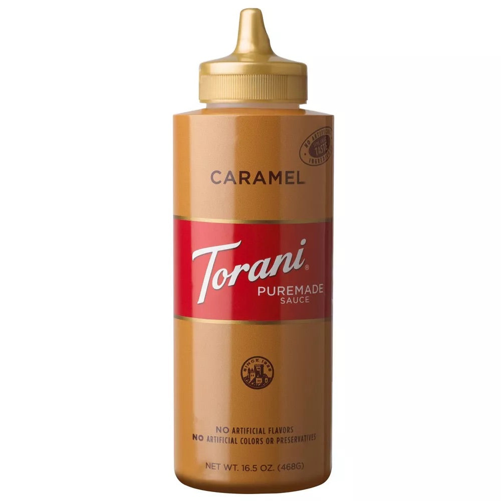 Torani Puremade Sauce Caramel Flavored, 16.5 oz.