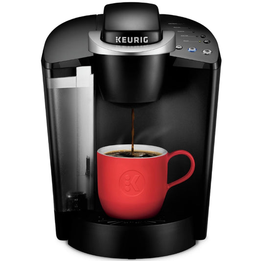 Keurig K-Classic Single Serve K-Cup Pod Coffee Maker, with 3 Brew Sizes, Rhubarb, Black
